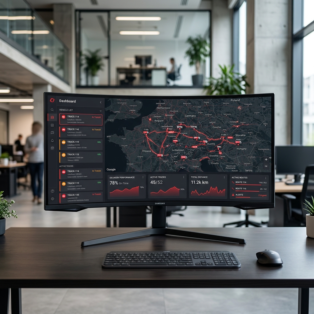 VNS Logistics fleet monitoring control room